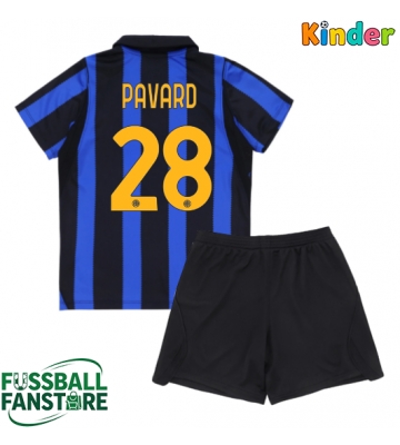 Inter Milan Benjamin Pavard #28 Replik Heimtrikot Kinder 2026-27 Kurzarm (+ Kurze Hosen)